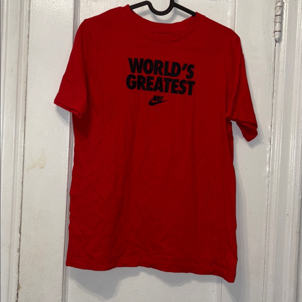 Nike Red Tee with Bold Graphic